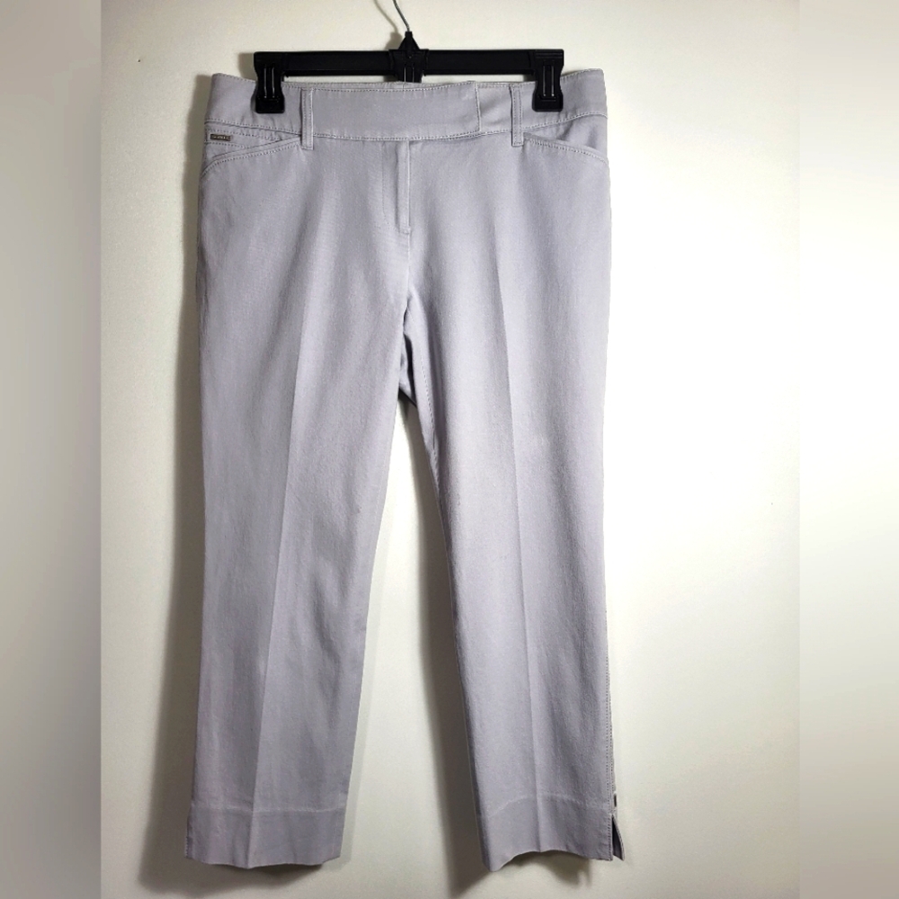 WHBM gray crop leg pants women's 2 #2396